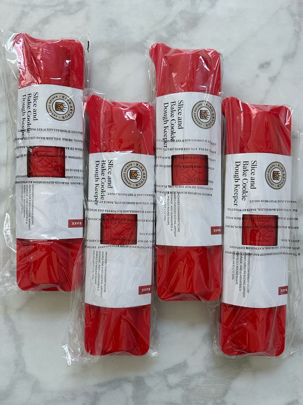 King Arthur Flour Slice and Serve Cookie Dough Keeper Rolls Set of 4